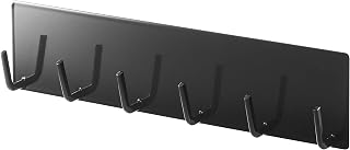 Yamazaki 5135 Magnetic Kitchen Tool Hook, Black, Approx. W 9.6 x D 1.4 x H 2.4 inches (24.5 x 3.5 x 6 cm), Tower, Floating Storage, Easy Installation