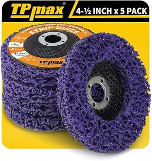 4-1/2" x 7/8" Strip Disc 5Pk Rust & Paint Removal for Angle Grinder