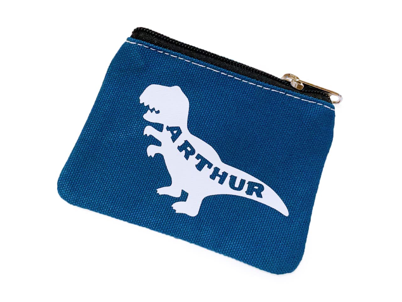 Dinosaur coin purse | Personalised purse | Boys zip money purse | Boys birthday 