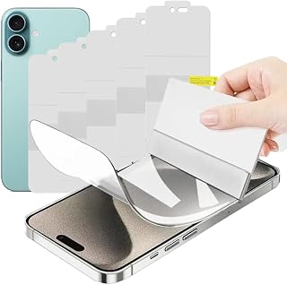 5 Pack Soft Hydrogel Screen Protector for iPhone 14promax/15 Pro Max/iPhone 15 Plus/16plus, Upgraded Unbreakable Flexible TPU for iPhone 15 Pro Max (Not Glass)
