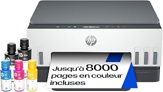 HP Smart Tank 6005, 2H1W1A, A4 Multifunction Printer, Thermal Inkjet, Dual Band Wi-Fi, Automatic Duplex Printing, Scan, Copy, Up to 3 Years Ink Included, White