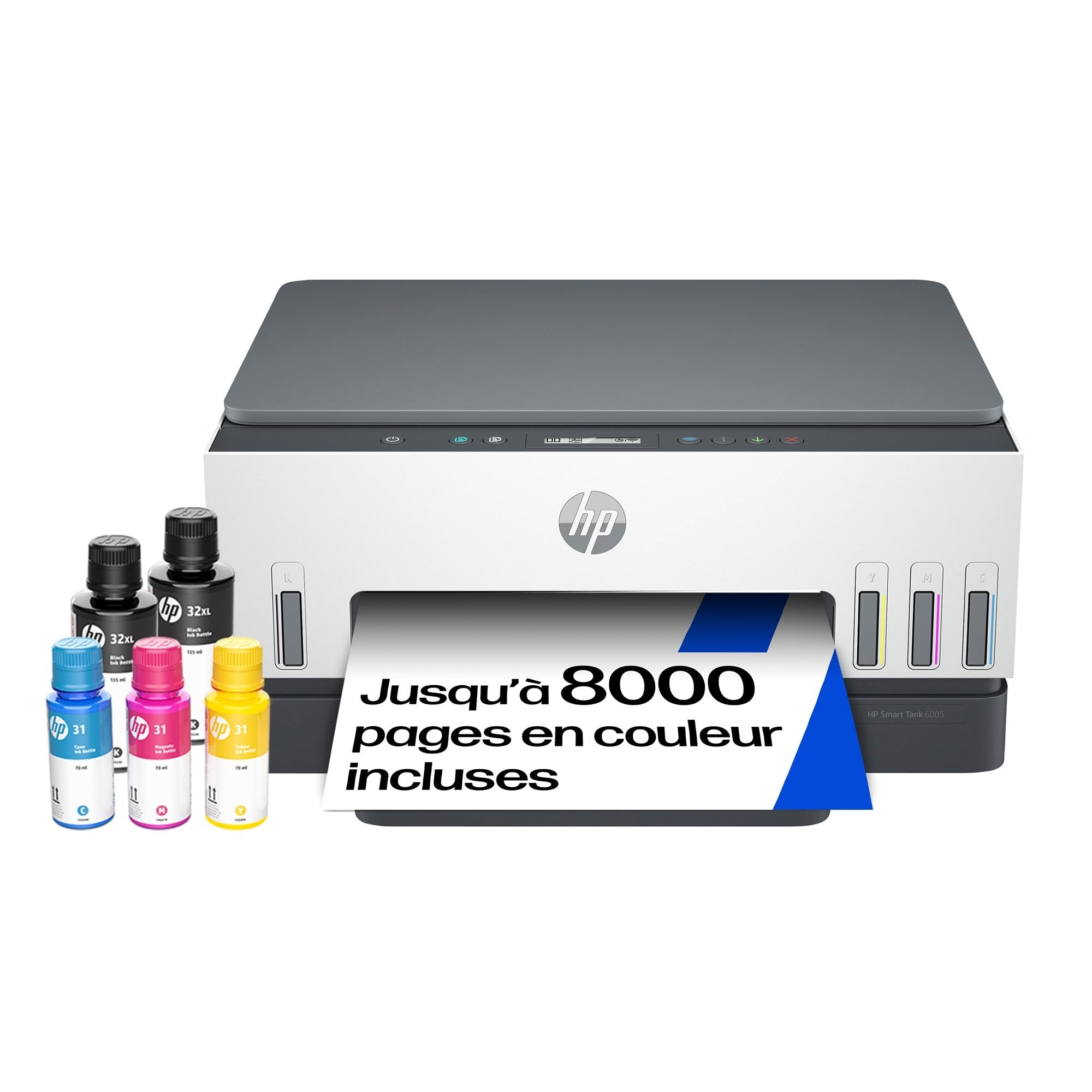 HP Smart Tank 6005, 2H1W1A, A4 Multifunction Printer, Thermal Inkjet, Dual Band 