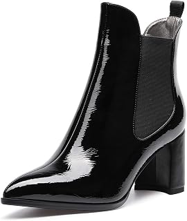 Castamere Women's Boots Wide Heel Chelsea Ankle Boots 7.5CM Mid Heel