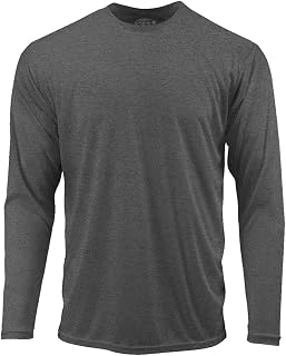 Joe's USA Men’s Long Sleeve Moisture-Wicking Athletic Shirt, Performance Quick-Dry Active Tee (XS-4XL, Tall Sizes)