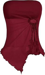 Asymmetrical Side Hem Drawstring Top