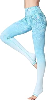 Women Sports Leggings Elastic Floral Print Women's Running Trousers High Waist Leggings Stretch Long Yoga Pants