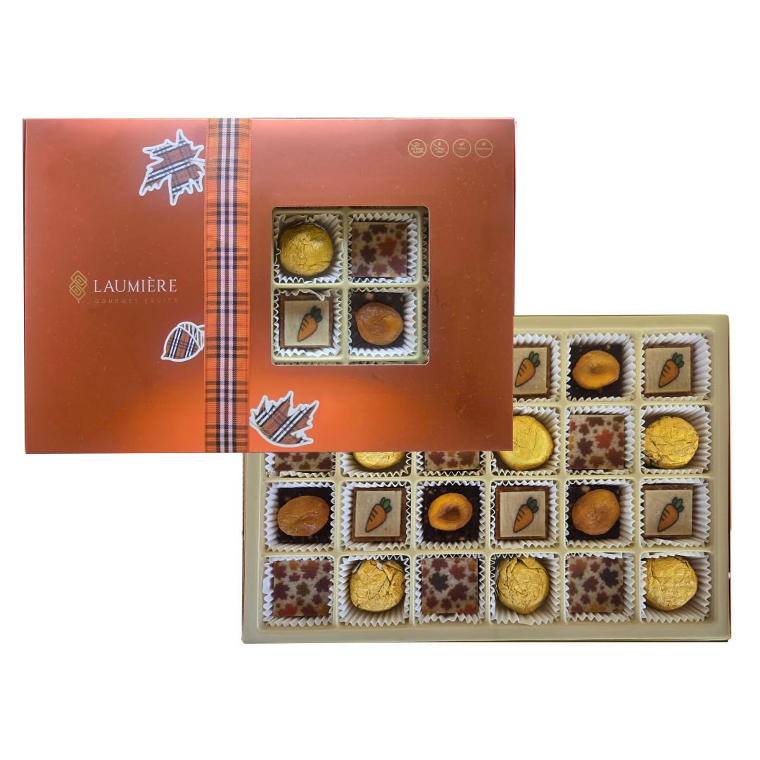 L’Automne Collection - Rectangle Gourmet Gift Box (24 Treats) - Laumiere Gourmet