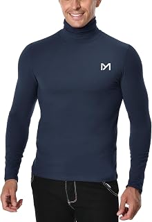MEETYOO Men’s Base Layer Shirt Breathable Functional Top Long Sleeve T-Shirt Sports Gear Fitness for Running Gym Workout