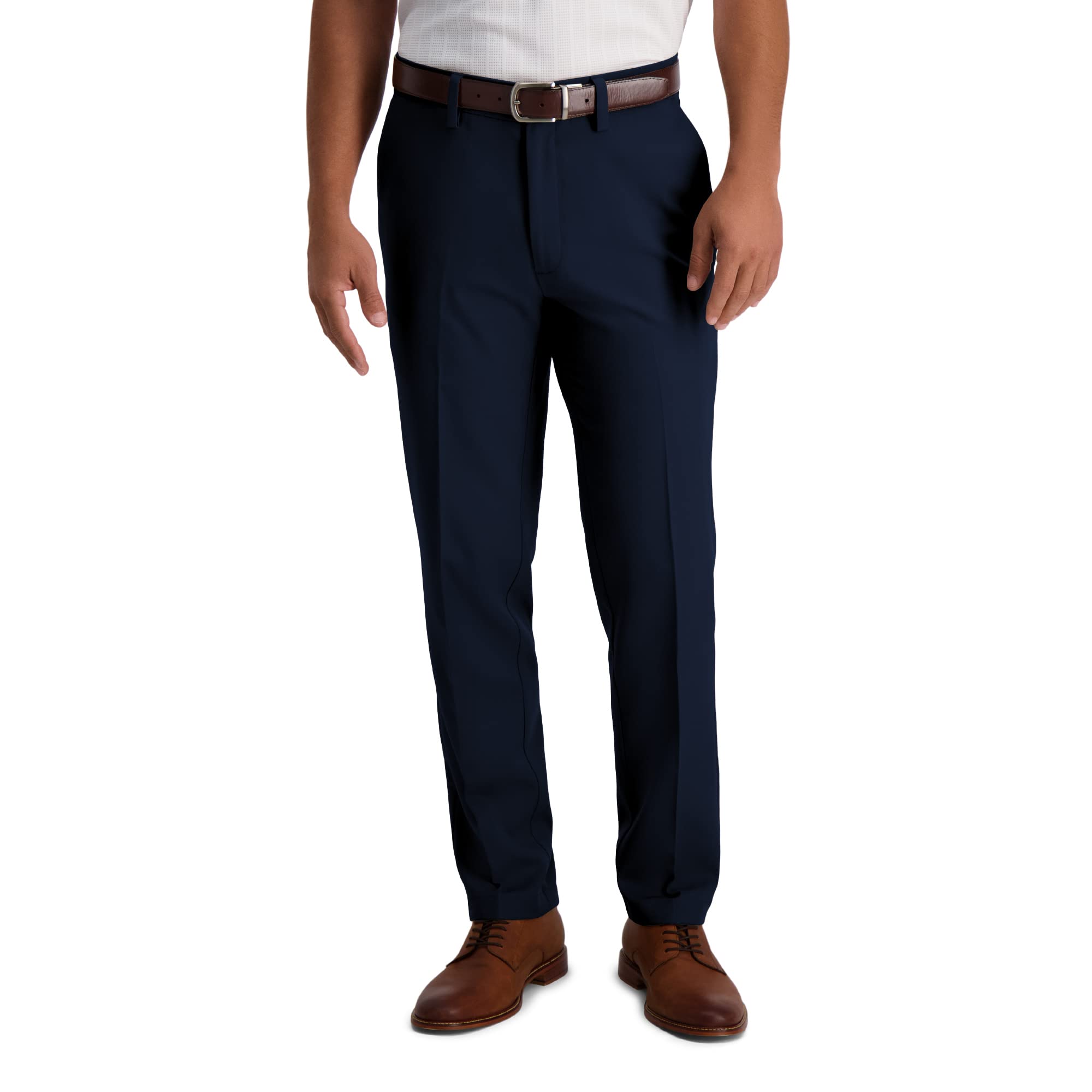 Haggar Men's Cool 18 Pro Slim Fit Premium Flex Flat Front Pant Pants