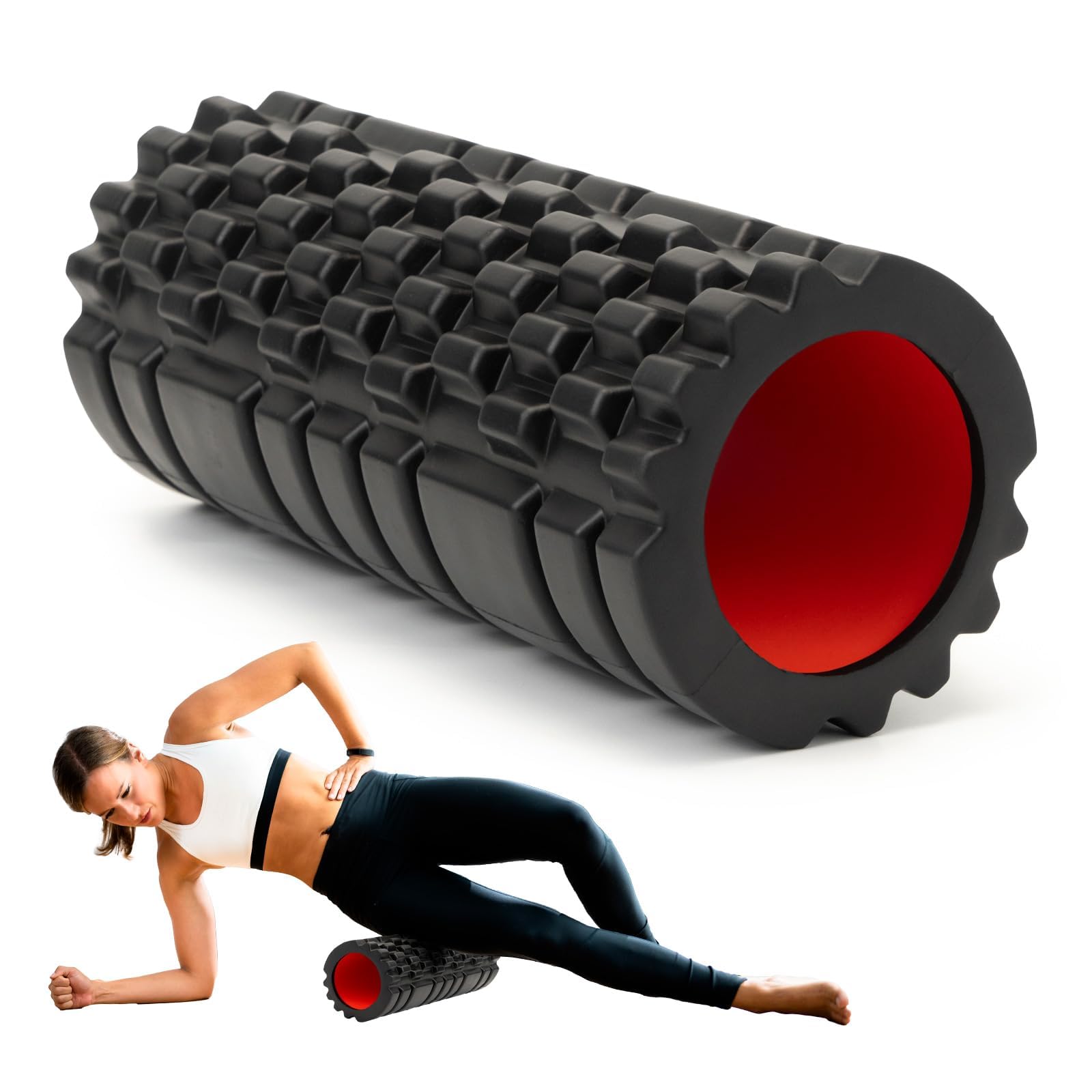 Krightlink Foam Roller for Deep Tissue Massager, 13" High Density Exercise Paten