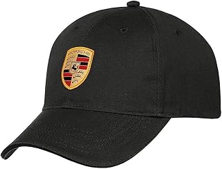 Porsche Black Crest Logo Cap, offiziell lizenziert