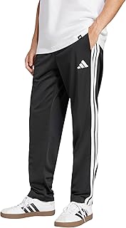 adidas Mens Dayready Open Hem Tracksuit Bottoms Casual - Black | Regular Fit, Drawstring Waist, Front Pockets, 100% Recycled Materials, For Everyday Wear