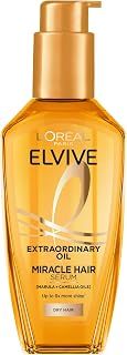 L'Oréal Paris Elvive Extraordinary Oil Miracle Hair Serum, Intense Nourishment, Up to 6x more Shine, up to 230° heat protection, suitable for all hair types, 100ml