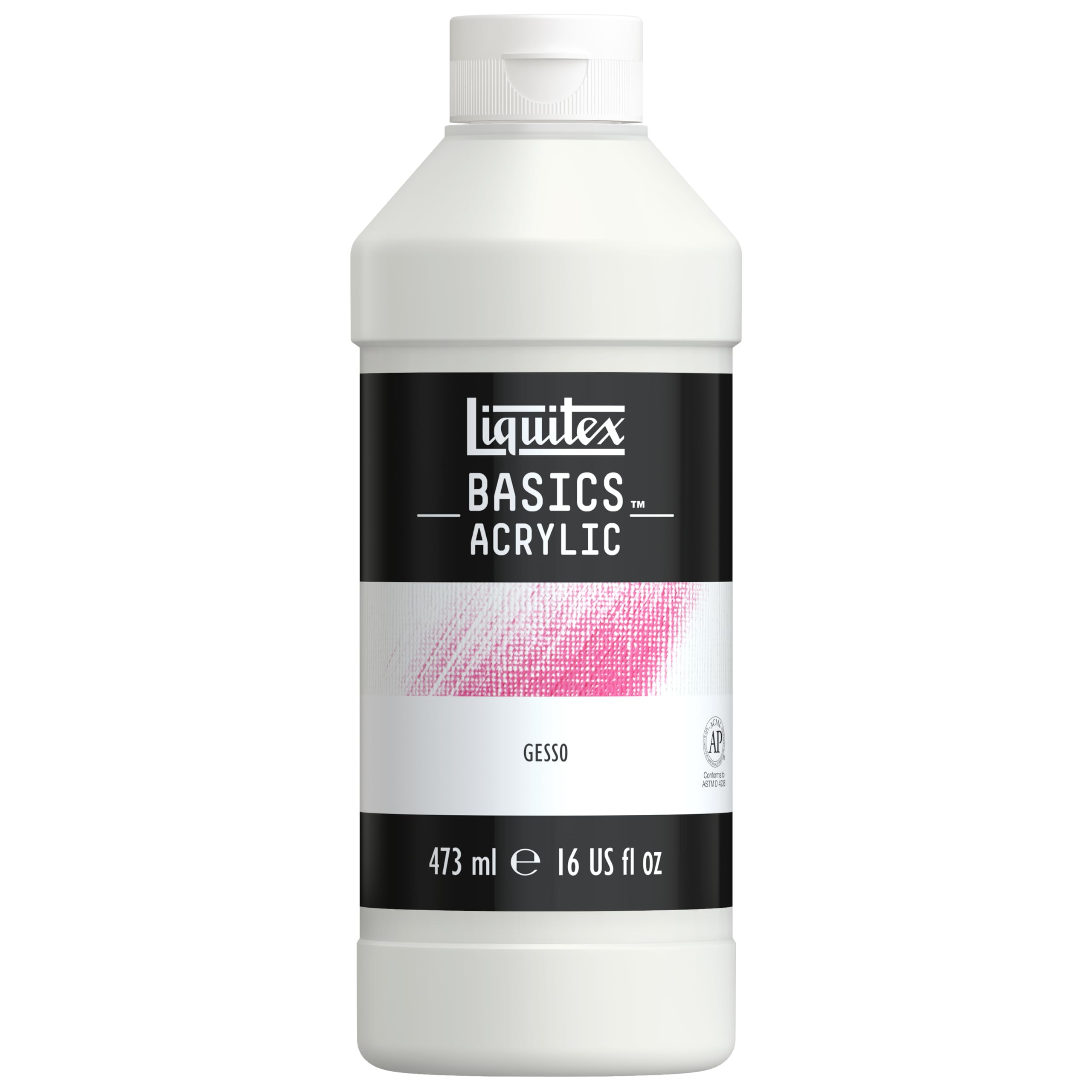Reeves Liquitex Basics Acrylic Gesso 16 Oz. | Matte white, opaque finish. Create