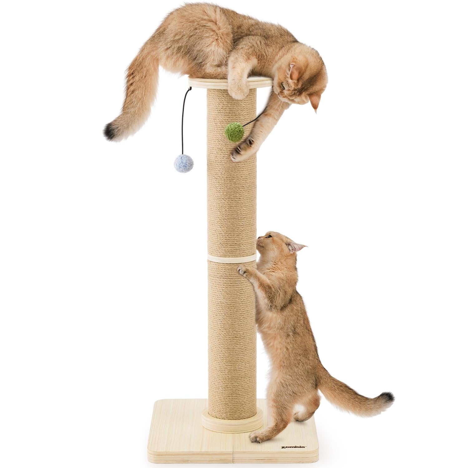 ZOMISIA 88cm Tall Cat Scratching Post for Indoor Cats