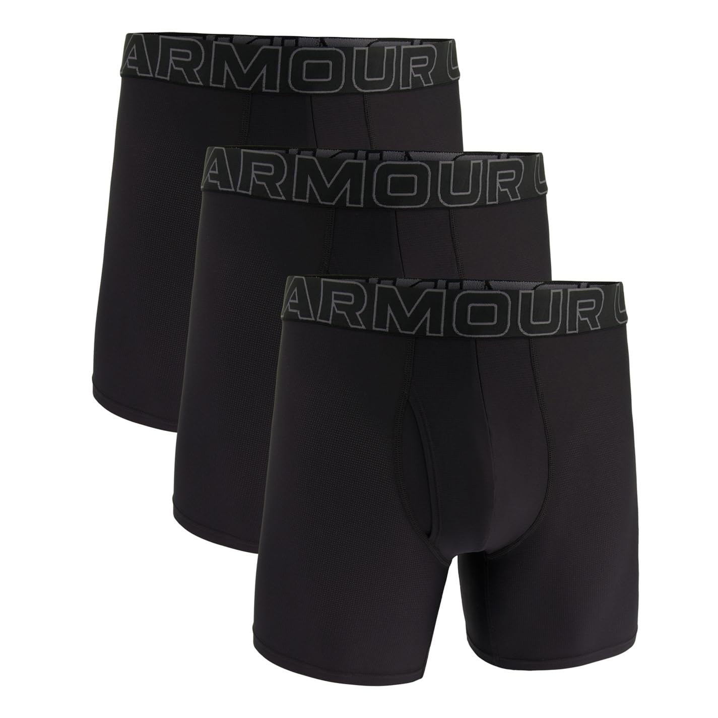 Under Armour Men's 3-Pack Performance Tech Mesh Boxer Brief, 6" Inseam – Breatha