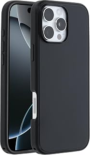 OtterBox No. 1 Brand in America, 3 times stronger than military standards, for iPhone 16 Pro Max, Shockproof, Shock Absorbing, US Military MIL Standard, Magsafe Compatible Case, Symmetry Black