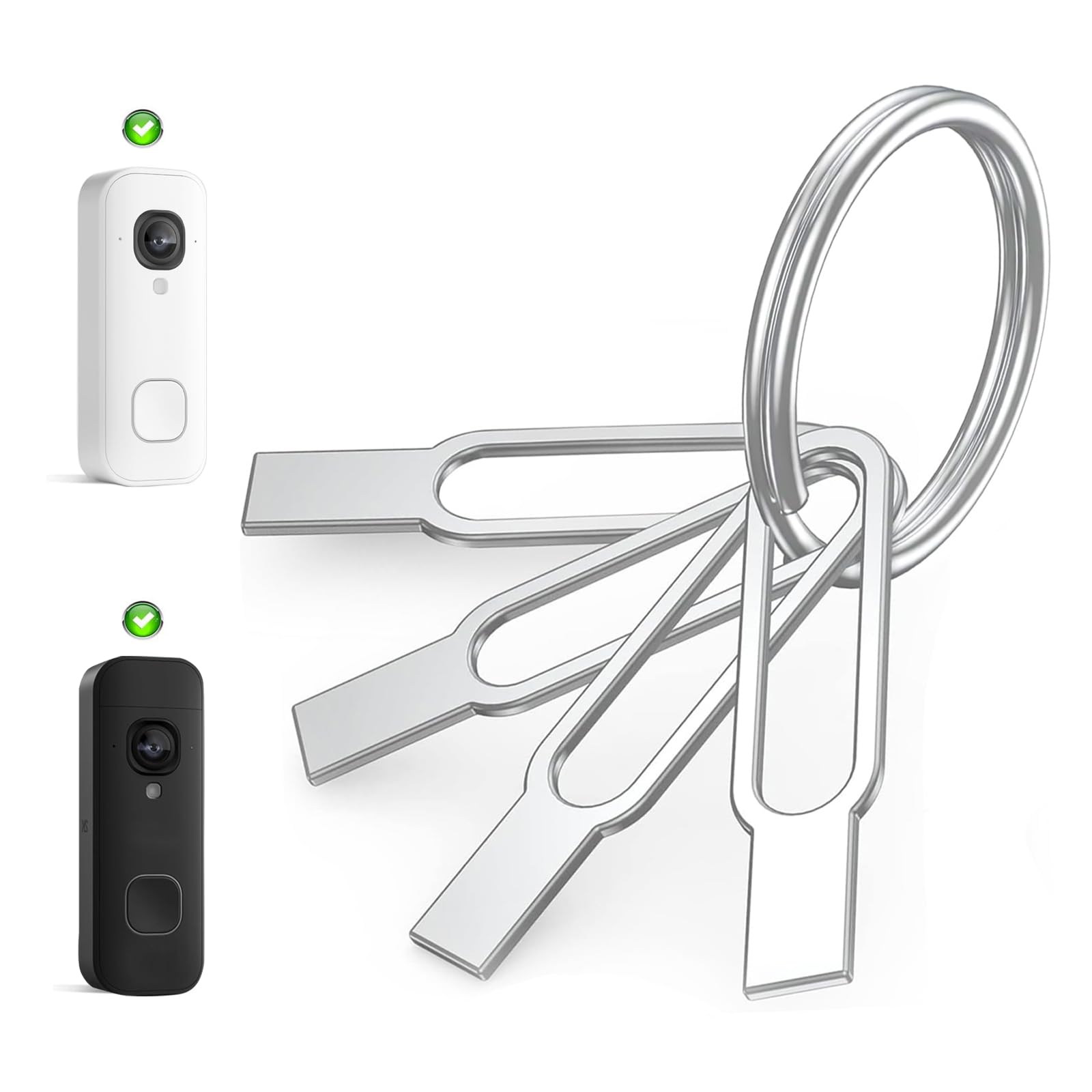 Blink Replacement Door Bell Key,4 Pack Camera Release Pin for Flashing, Replacem