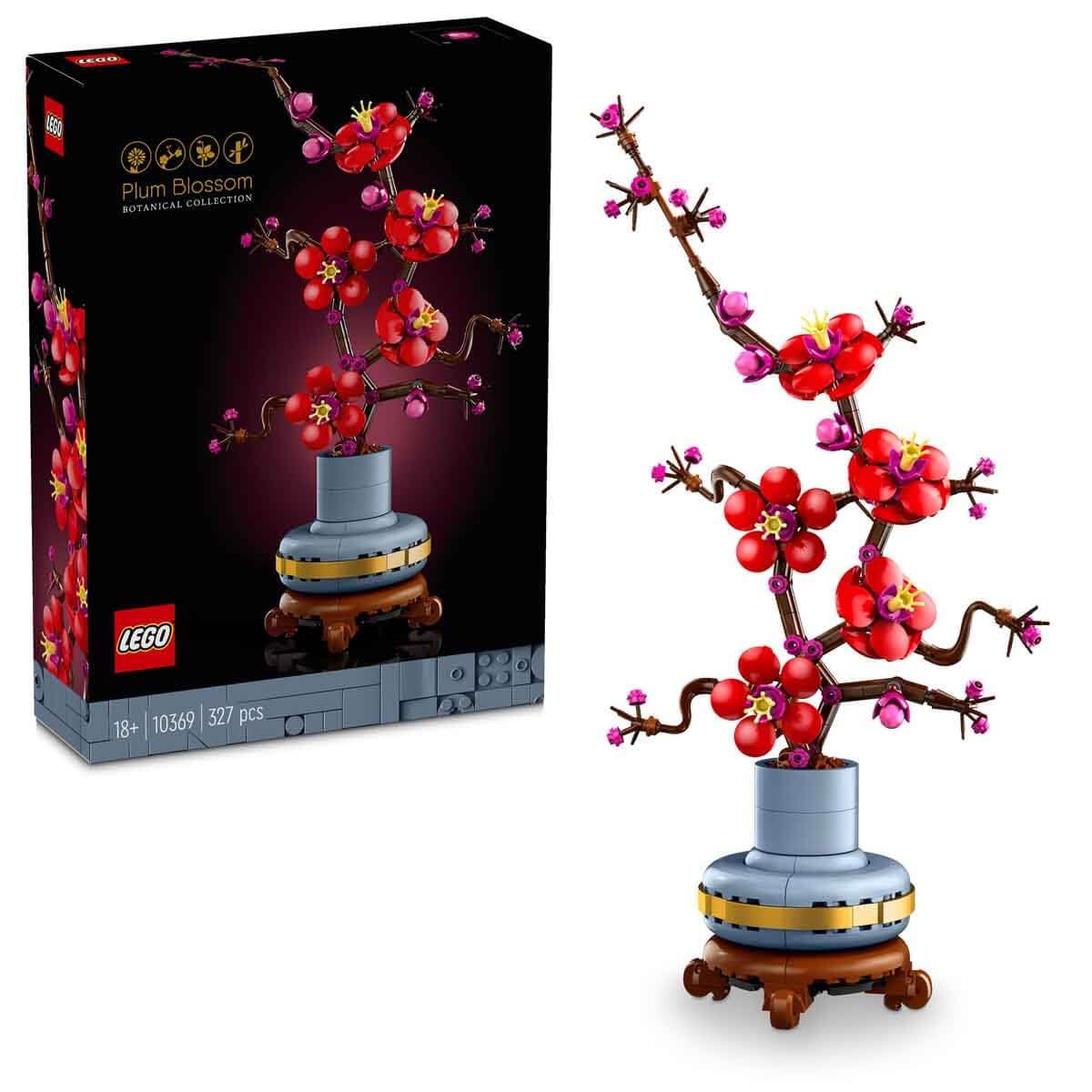 LEGO Botanicals Plum Blossom 10369 | Set for Adults, Artificial Flowers for Indo
