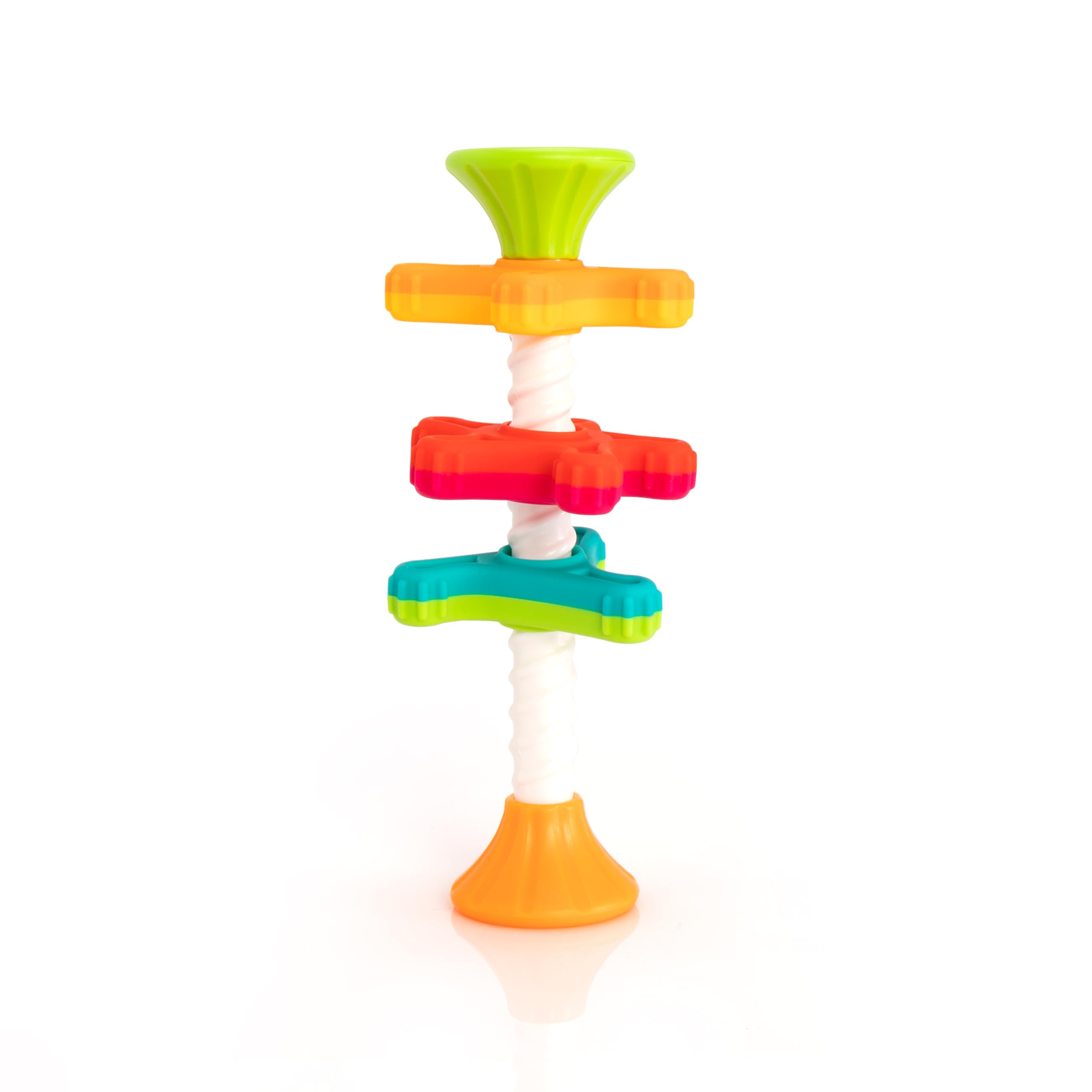 Fat Brain Toys MiniSpinny Travel-Friendly Spinning Textured Sensory Toys for Bab