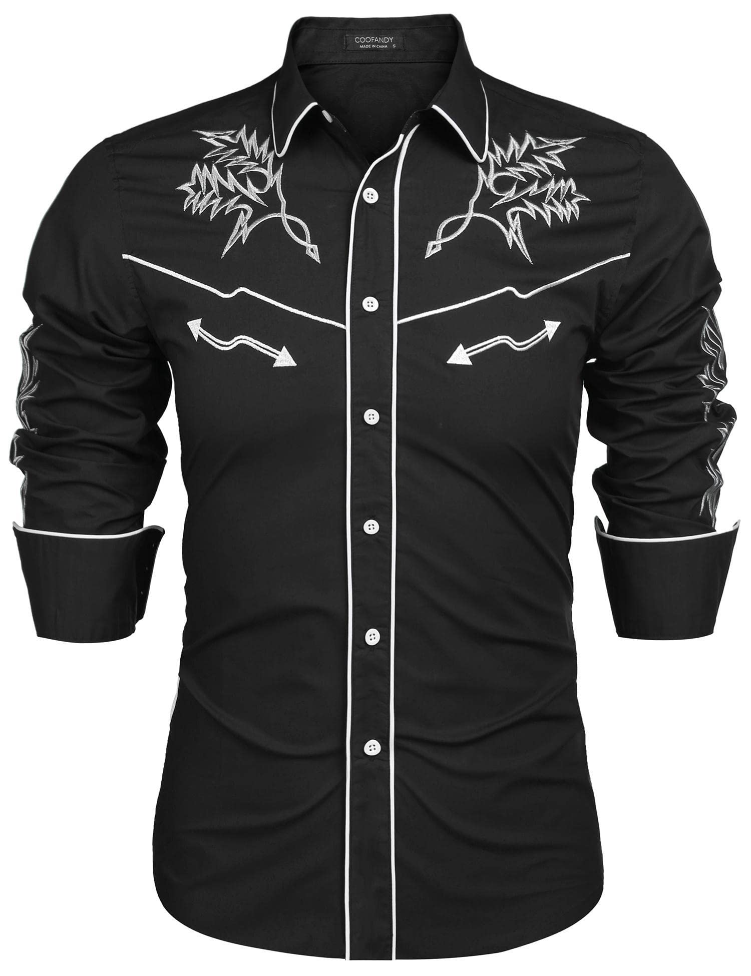 Coofandy Men's Casual Button Down Shirt (Pack of 1)
