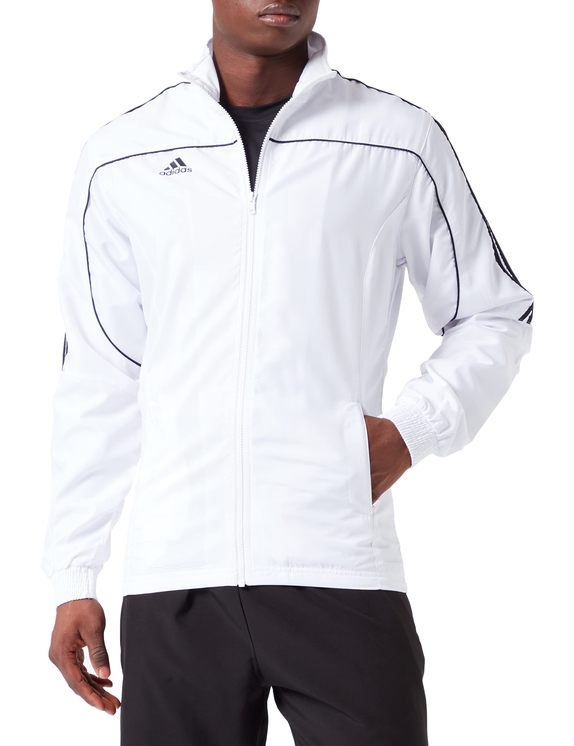 Adidas Tracksuit Jacket, Top, Leisurewear, Post-And Pre-Training, Zipper Pockets