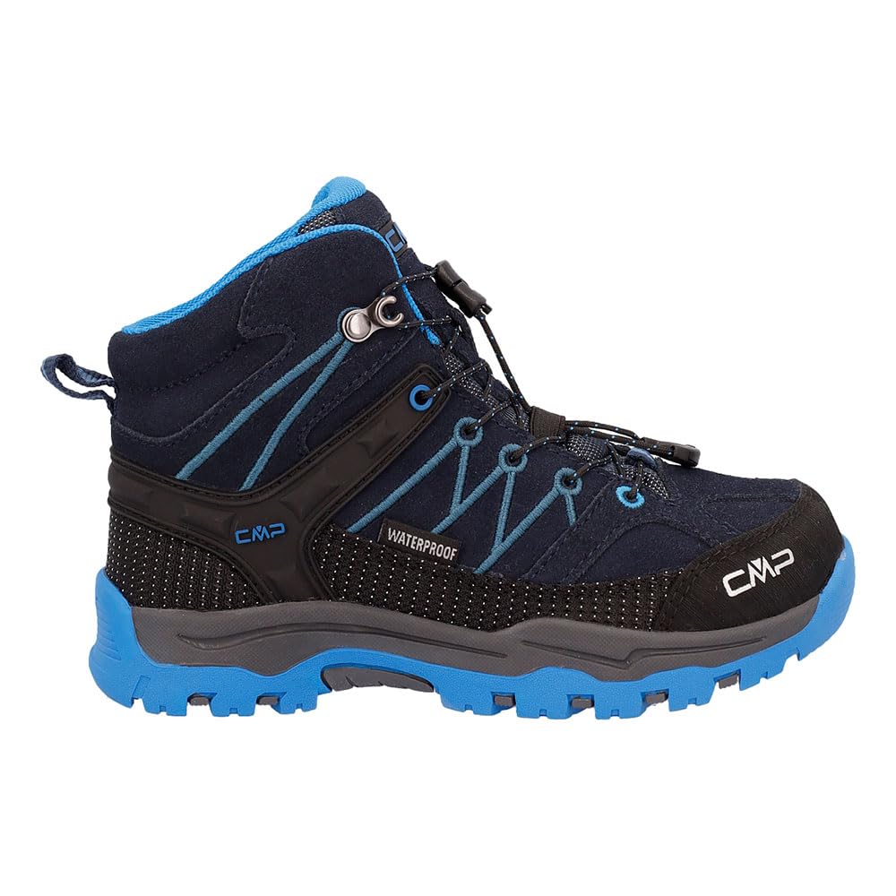 CMP Kids Rigel Mid Trekking Shoe WP, Unisex High-Top Shoes, Children and Boys
