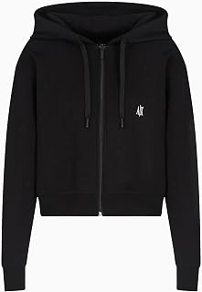 Armani Exchange Icon Project Small Logo Embroidery, Cropped Fit Women's Tracksuit Top
