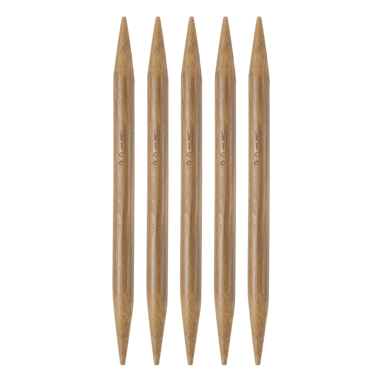 HARFINGTON Bamboo Knitting Needles US 13 (9mm) Double Pointed 6" 5pcs | 15cm Lon