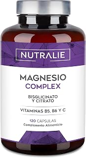 Magnesium Citrate 1545mg + Magnesium Bisglycinate 600mg | Reduces Tiredness and Fatigue, Vegan Bioavailability, 120 Nutralie Capsules