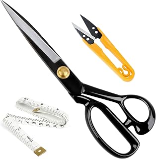 Fabric Scissors Professional 10 inch Heavy-Duty Sewing-Scissors for Leather | Industrial Strength High Carbon Steel| Fabric Scissors Dressmaking|Tailors Scissors| Tailoring Home Office Artists Students