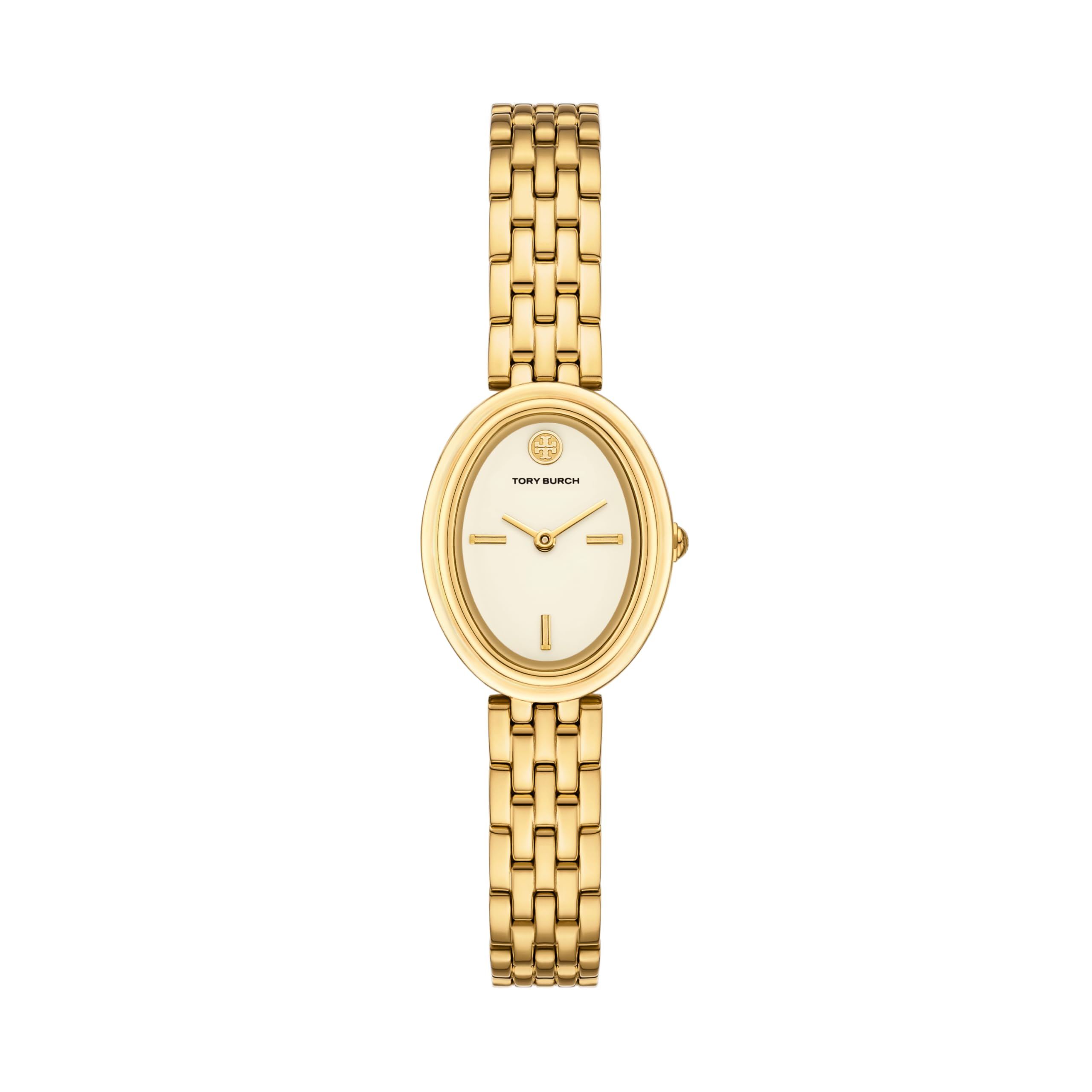 Tory Burch Women's Oval Stainless Steel Two-Hand Watch