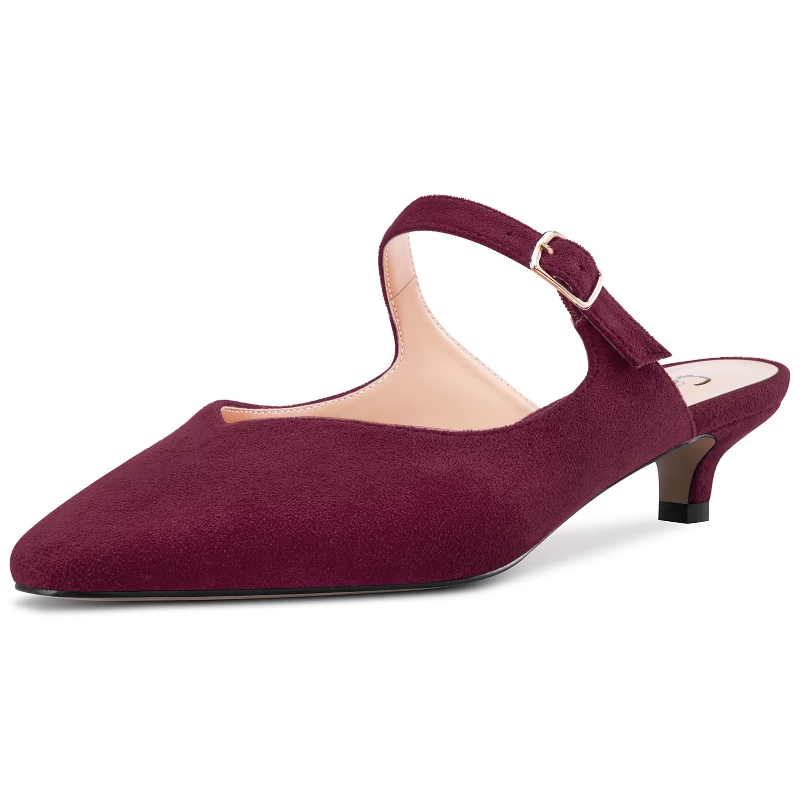 Castamere Women's Stockings Kitten Heel Square Toe Slip-On Sandals Party Classic