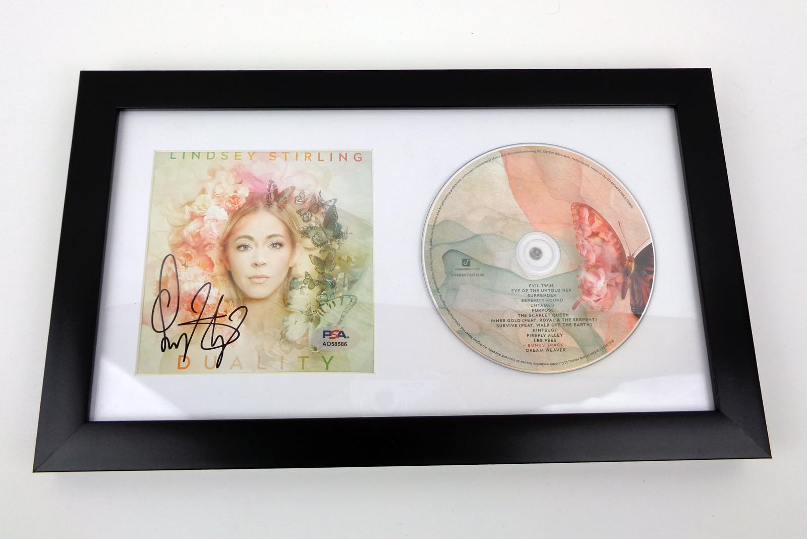 Duality CD Signed Autographed By Lindsey LS Stirling Framed PSA/DNA COA
