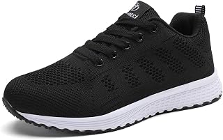 Youecci Women's Running Shoes Sports Fitness Running Sneakers Lace Up Outdoor Shoes with Comfortable