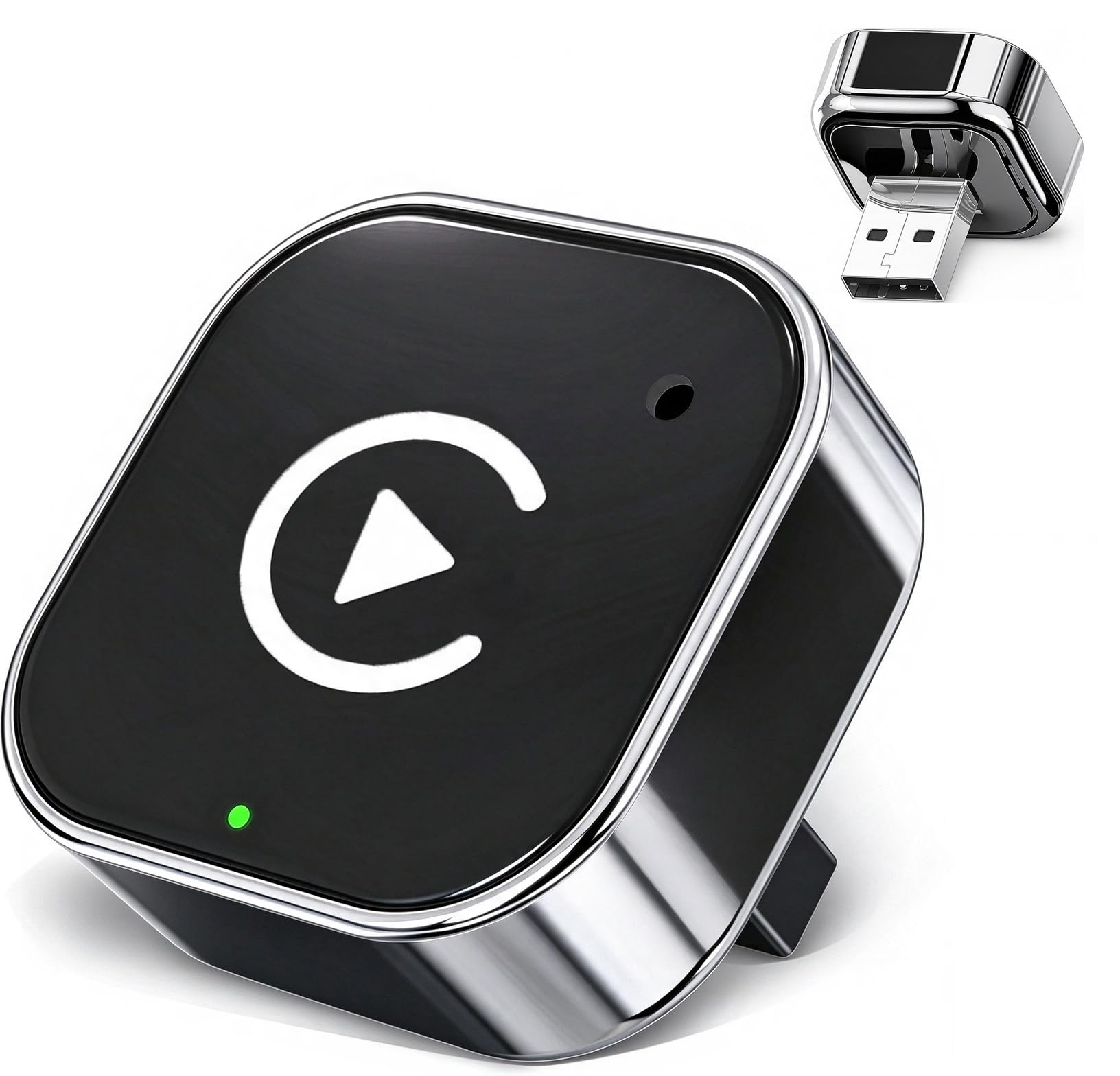 2026 Upgraded Wireless CarPlay Adapter for iPhone, 2 in 1 Android Auto/Carplay A