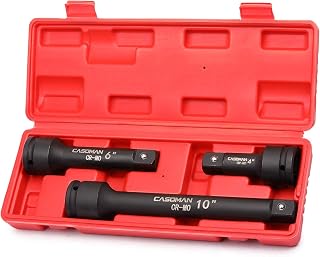 CASOMAN 3/4” Drive Impact Extension Bar, Cr-Mo Steel,3-Piece Set, 4”, 6”, 10” ext. bar