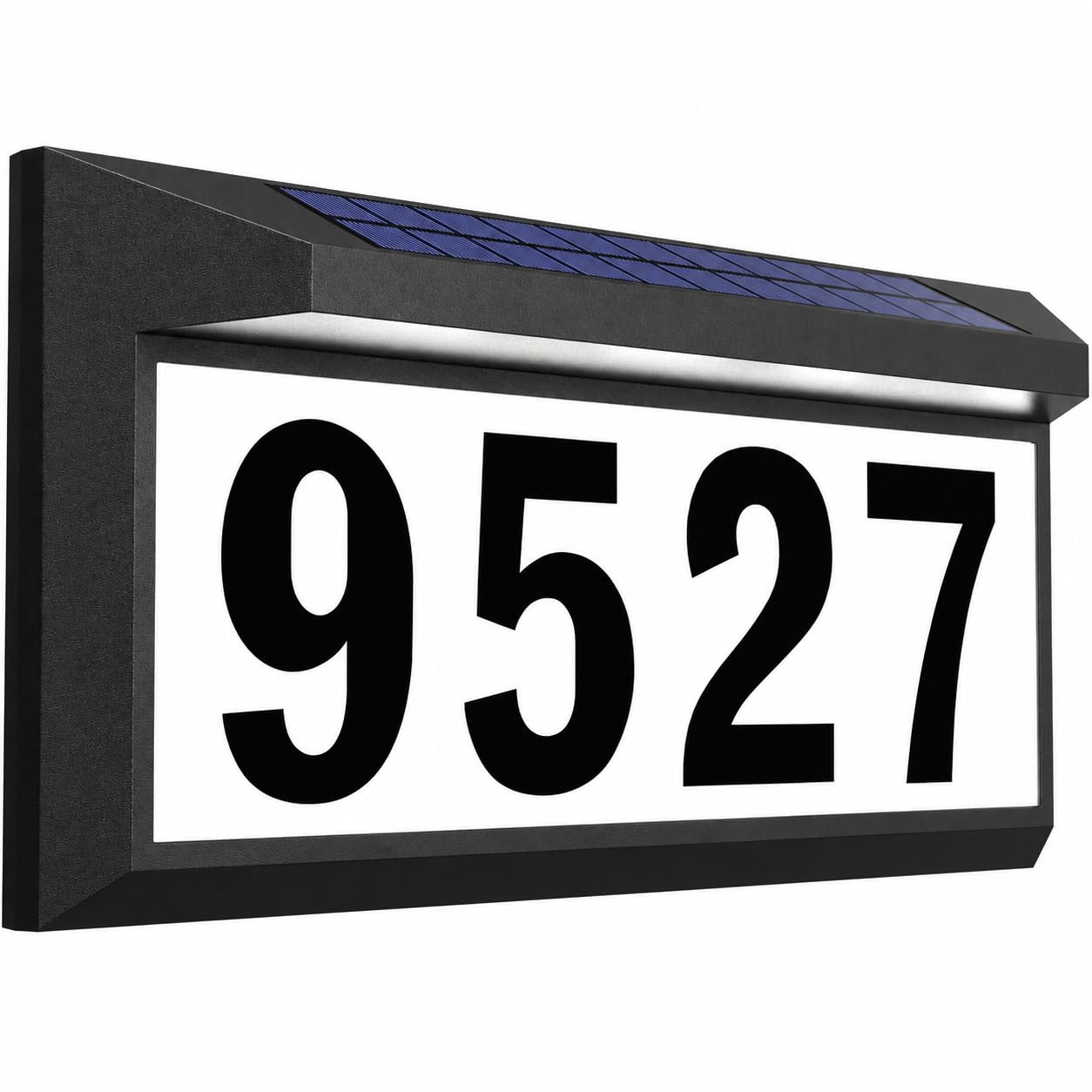 Solar Address Sign, Lighted House Numbers for Outside, Illuminated Plaque | Brig