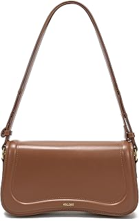 JOLLQUE Crescent Shoulder Bag for Women,Small Leather Strap Dumpling Handbag Purse,Unique Trendy Designer Hobo Crossbody Bags