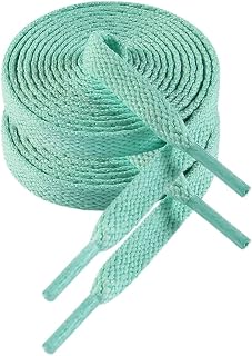 VSUDO 8mm Flat Sports Laces and Laces for Sneakers, Sneakers and Sports Shoes - 29 Colours and 14 Lengths Available, Cheap and Durable - 1 or 2 Pairs