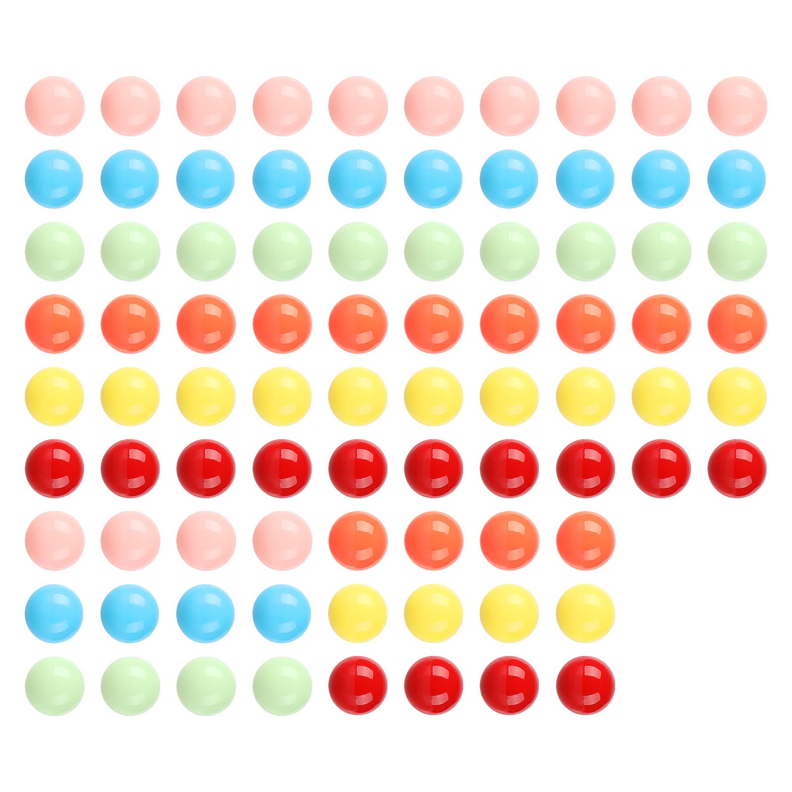 Laviesto 12mm Game Replacement Marbles Balls,84pcs Solid Color Acrylic Balls for