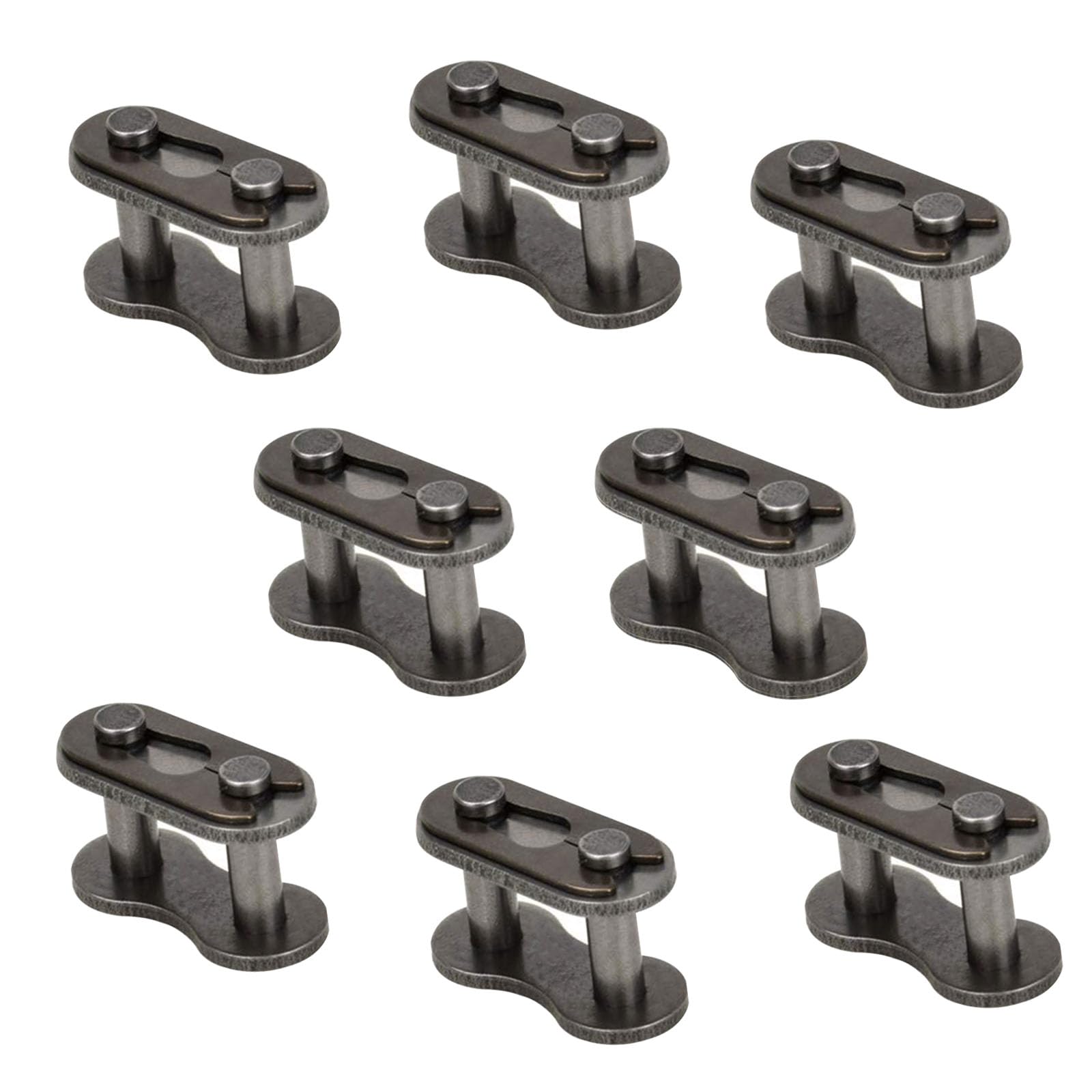 CQSPMOTO 8pcs #420 Chain Master Link Carbon Steel Heavy Duty for 50cc 70cc 90cc 
