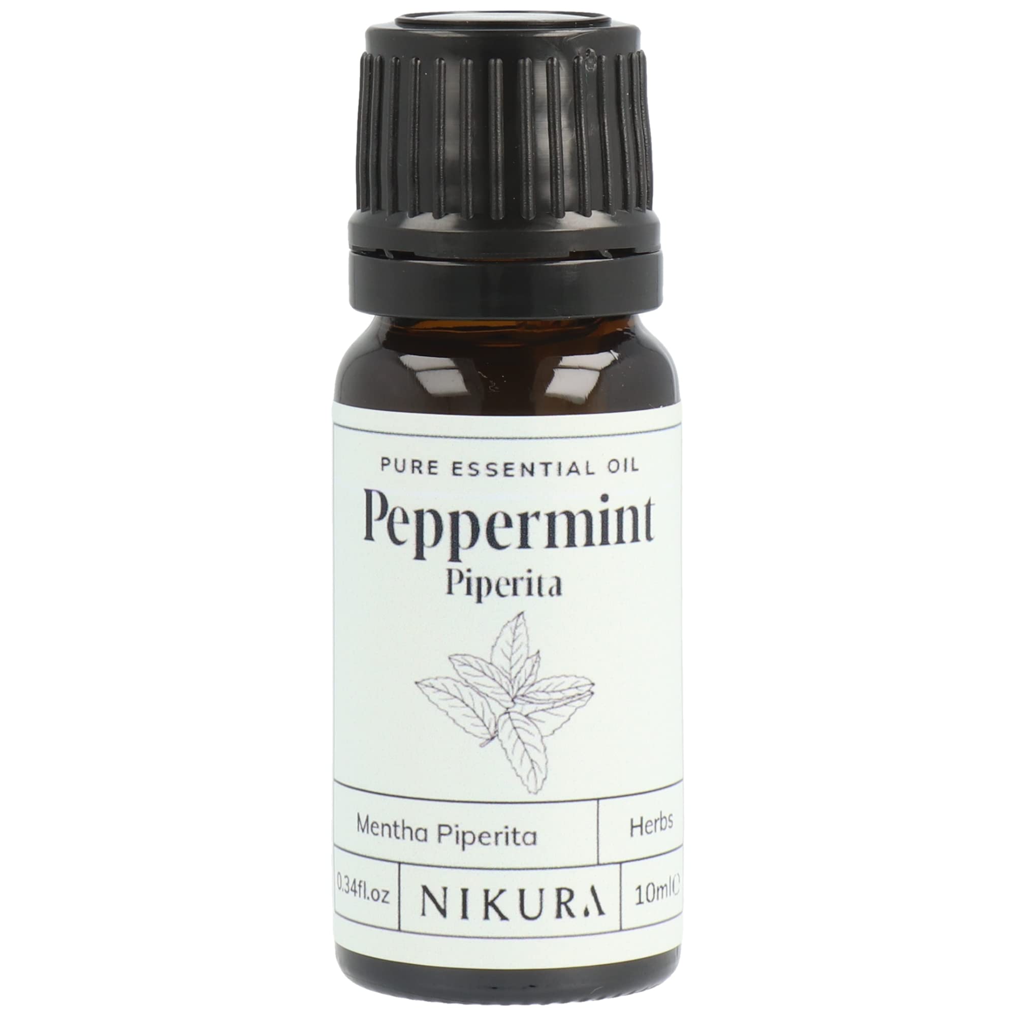 Nikura Peppermint Essential Oil - 10ml | Perfect for Repelling Spiders, Rats, Mi