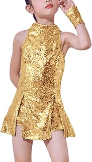 LOLANTA Girls Glitter Dance Costume Dance Clothing Hip Hop Sparkle Dance