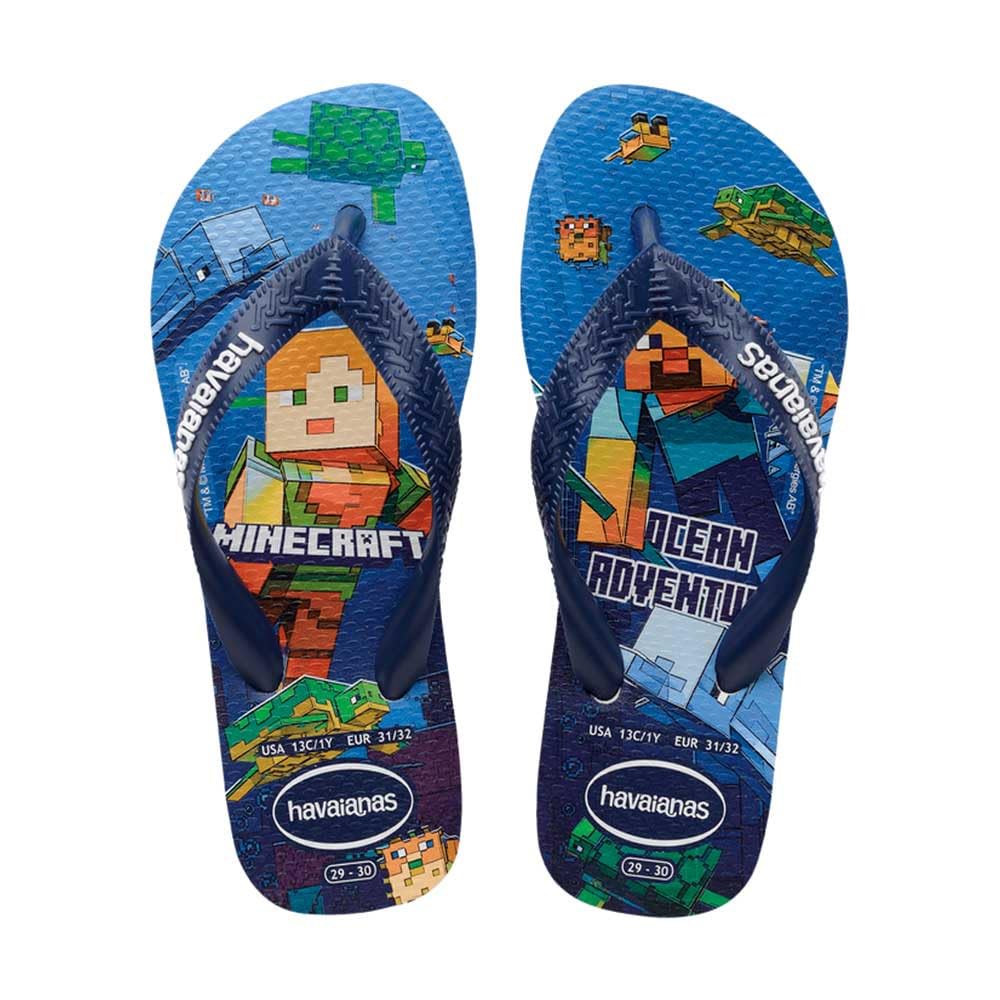 Havaianas Minecraft (Mini Me), Unisex Children's Flip-Flops