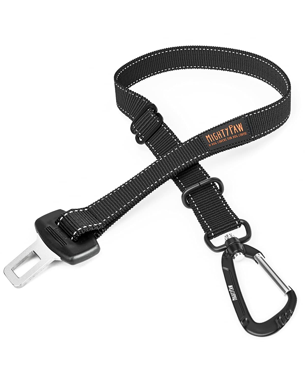 Mighty Paw Dog Seat Belt for Car, Heavy-Duty Aviation Aluminum Carabiner | 850 L