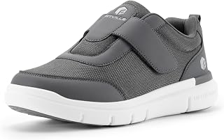 FitVille Nursing Shoes, Men's, 2E, 4E, 6E, Wide, Nursing Shoes, with Velcro, Ultra Lightweight, For Elderly People, Cast Shoes, Sneakers, Hands Free, Fall Prevention