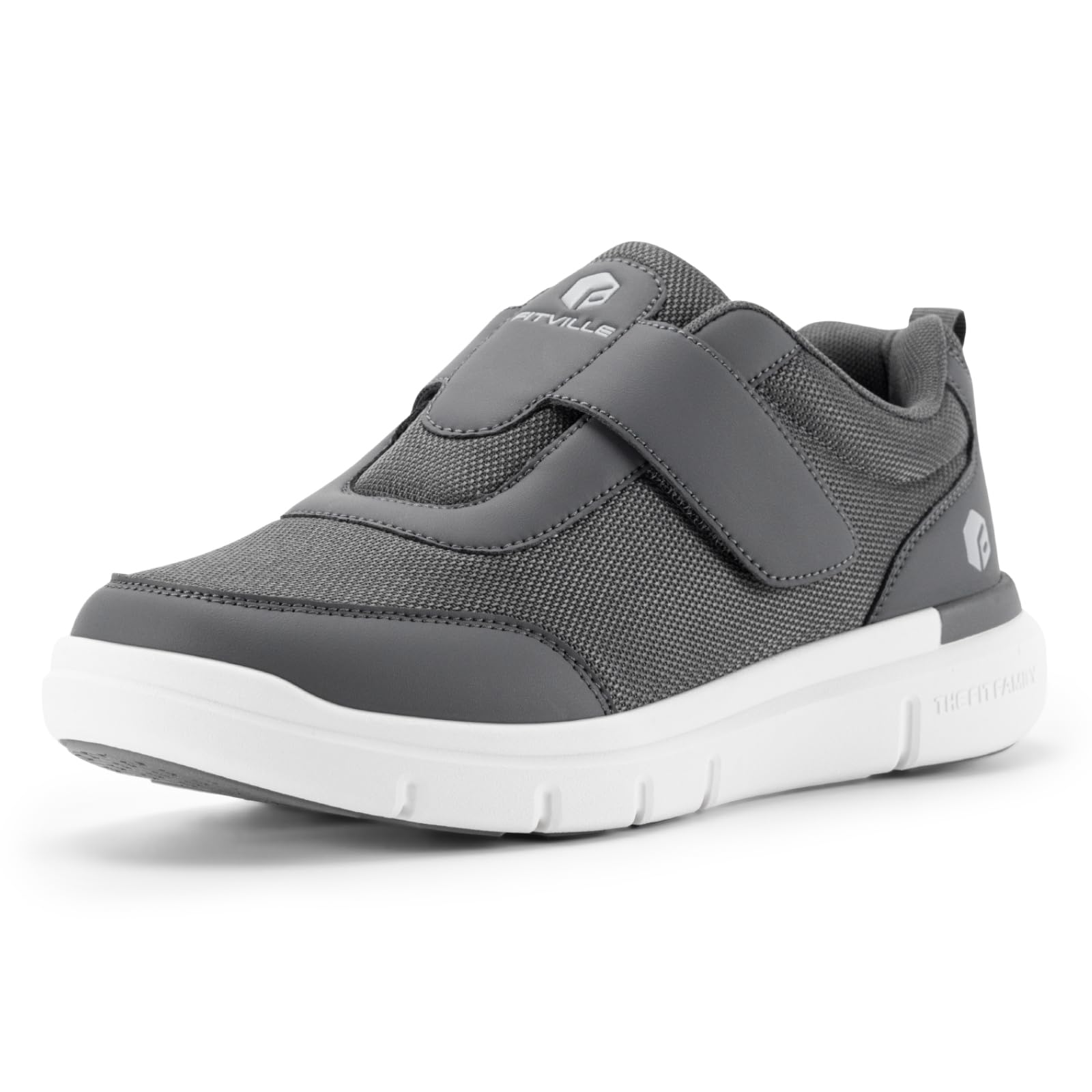 FitVille Nursing Shoes, Men's, 2E, 4E, 6E, Wide, Nursing Shoes, with Velcro, Ult