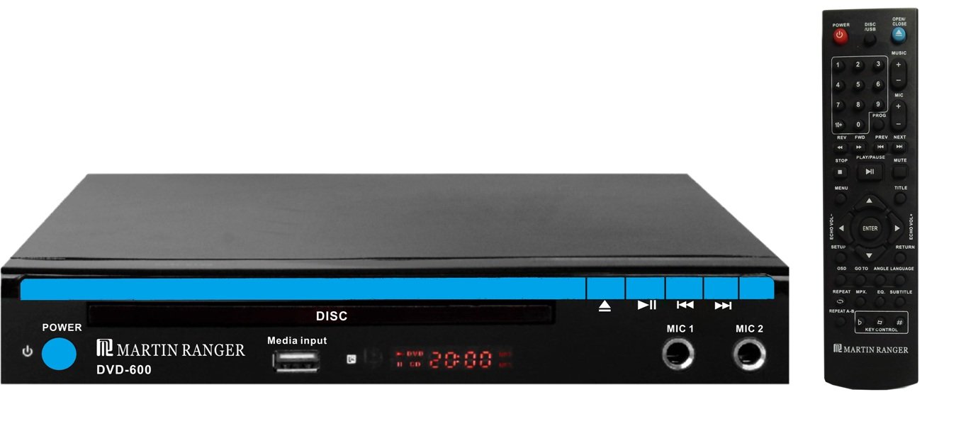 Martin Ranger 1080p HDMI Multi Region Code Free DVD Player with USB Playback and