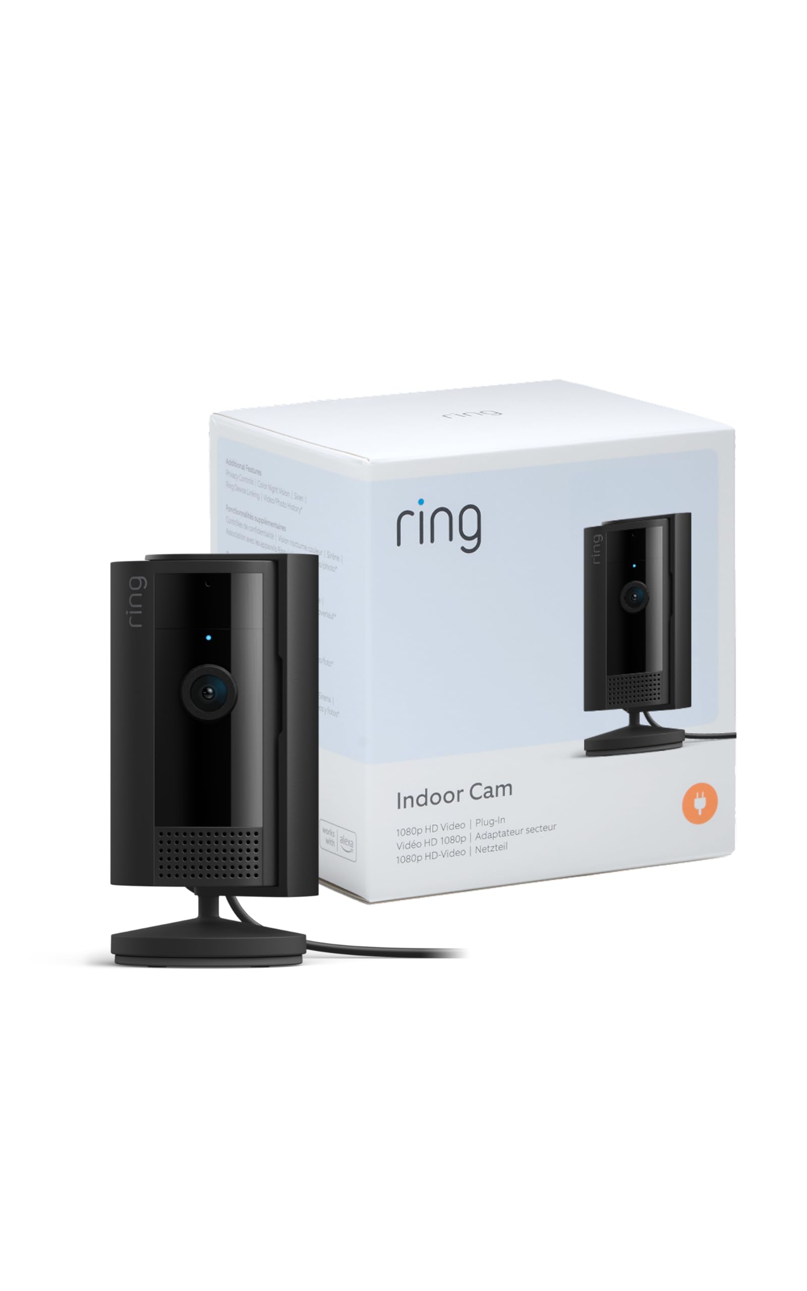 Ring Indoor Camera (2nd Gen) | Plug-In Pet Security Camera | 1080p HD, Two-Way T
